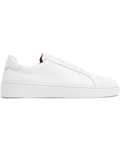 Magnanni Leather Low-top Sneakers - White