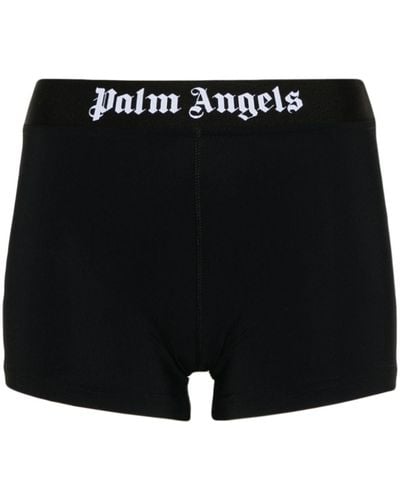 Palm Angels ロゴ ショートパンツ - ブラック