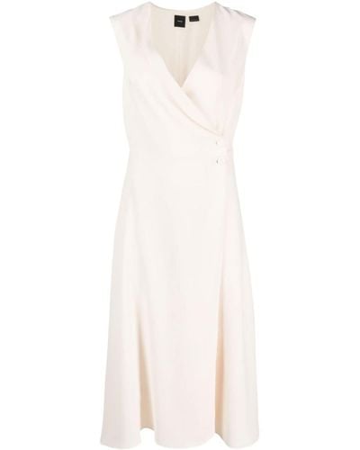 Pinko ノースリーブ ドレス - ホワイト