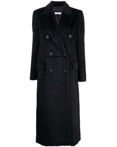 Peserico Abric Double-breasted Coat - Black