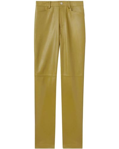 Proenza Schouler Pantalon fuselé en cuir - Vert