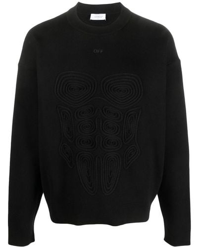 Off-White c/o Virgil Abloh Jersey Sweater - Zwart