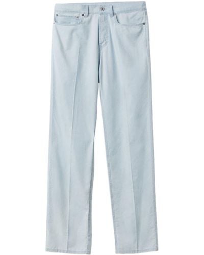 Miu Miu Halbhohe Straight-Leg-Jeans - Blau