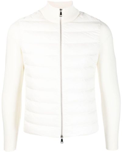 Moncler Padded Zip-up Cardigan - White