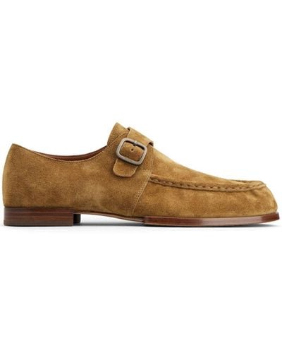 Tod's Suede Monk Shoes - Brown
