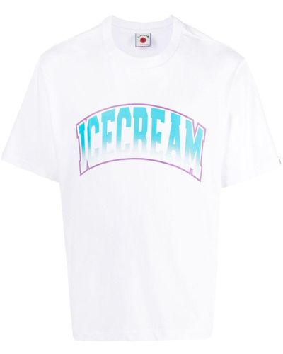 ICECREAM T-Shirt mit Logo-Print - Blau