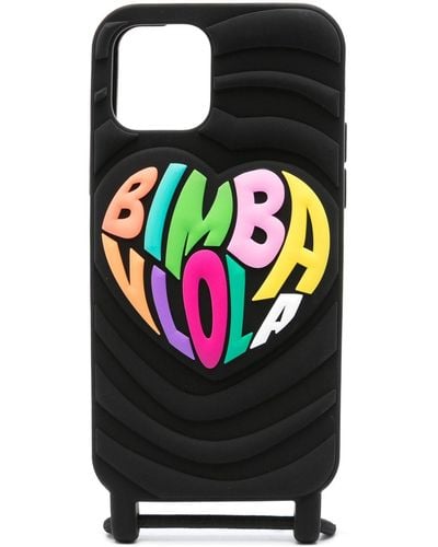 Bimba Y Lola Coque d'iPhone 12/12 Pro à logo embossé - Noir