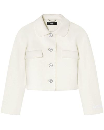 Versace メドゥーサボタン ジャケット - ホワイト