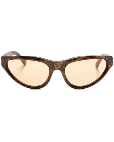 Marni Mavericks Radica Cat-eye Sunglasses - Natural