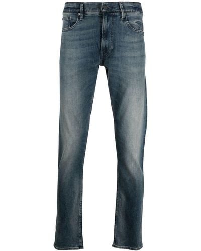 Polo Ralph Lauren Schmale Jeans mit Stone-Wash-Effekt - Blau