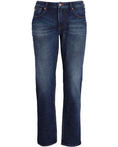 Emporio Armani Jean J06 à coupe slim - Bleu