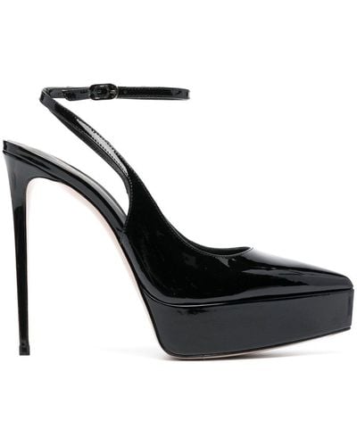 Le Silla Uma Slingback Court Shoes - Black
