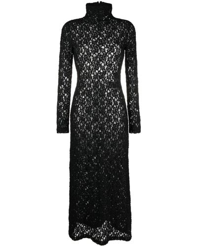Chloé Corded-lace Long Dress - Black