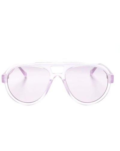 Linda Farrow Jurgen Navigator-frame Sunglasses - Pink