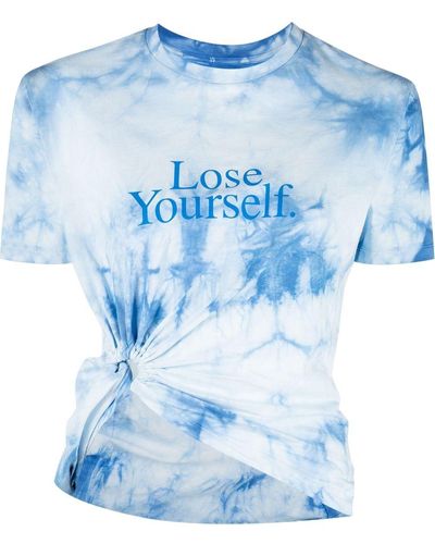 Rabanne X Peter Saville 'lose Yourself' Tシャツ - ブルー