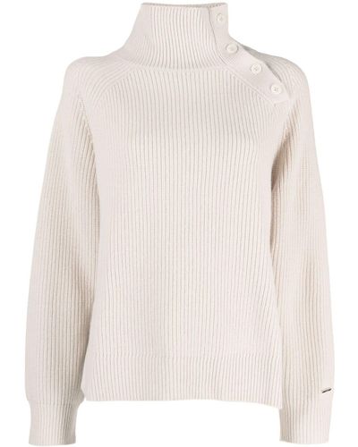Calvin Klein リブニット セーター - ナチュラル