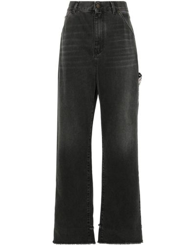 DARKPARK Lisa Medium-rise Wide-leg Jeans - Black