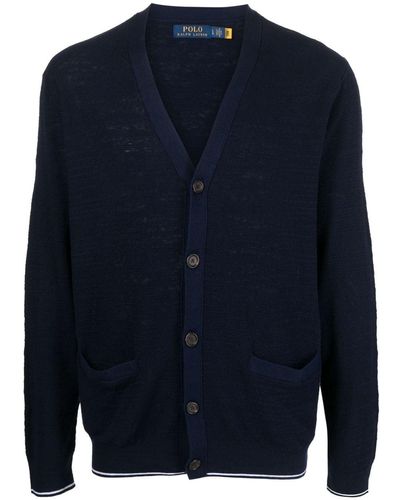 Polo Ralph Lauren Vest Met Geborduurd Logo - Blauw