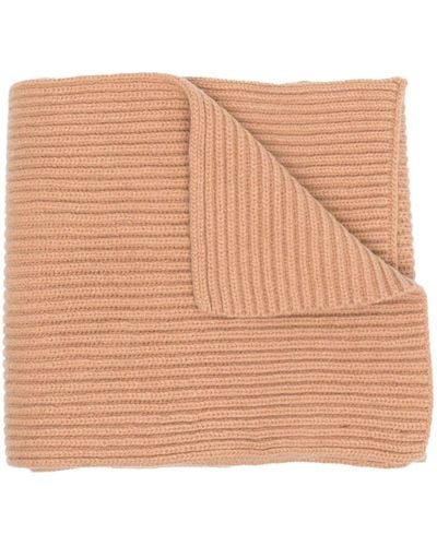 A.P.C. Long Rib-knit Scarf - Natural
