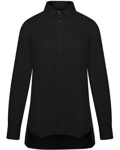 UMA | Raquel Davidowicz Long-sleeve Cotton Shirt - Black