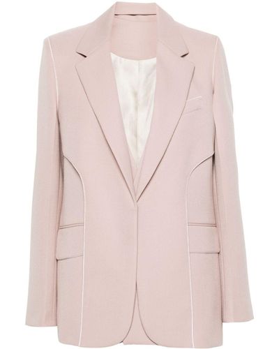 Victoria Beckham Blazer Met Enkele Rij Knopen - Roze