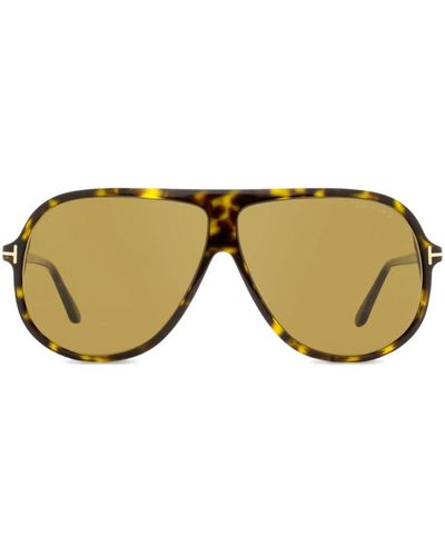 Tom Ford Spencer Oversize-frame Sunglasses - Natural