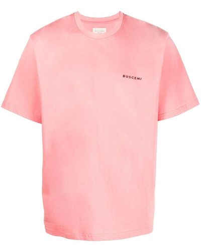 Buscemi ロゴエンボス Tシャツ - ピンク