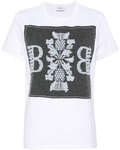 Barrie Patch-detail Cotton T-shirt - Black