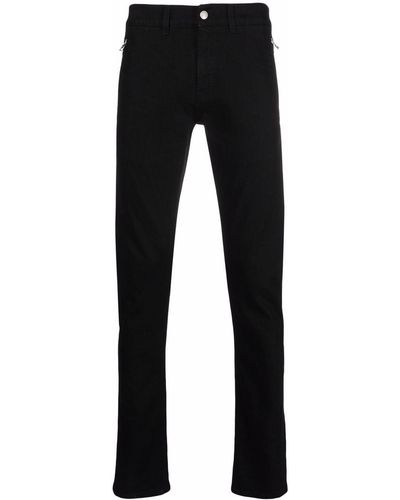 Alexander McQueen Jeans skinny con vita media - Nero