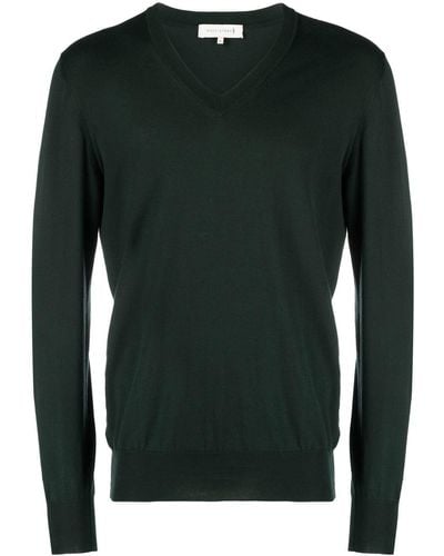 Mackintosh Fein gestrickter Pullover aus Bio-Baumwolle - Grün