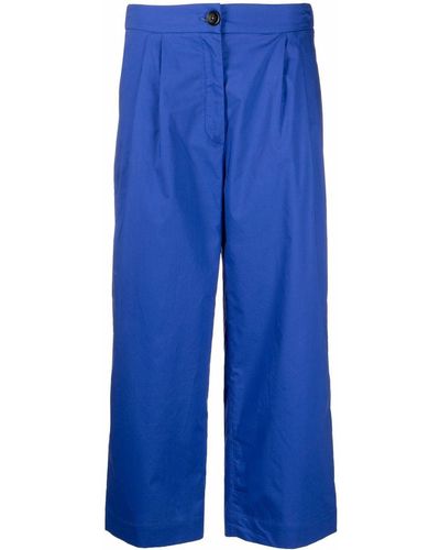 Woolrich Pantalon de tailleur à coupe courte - Bleu