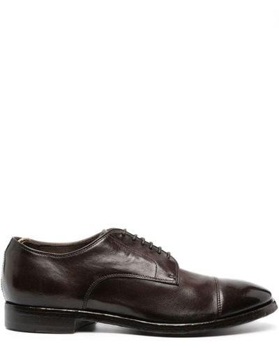 Officine Creative Lace-up Leather Oxford Shoes - Brown