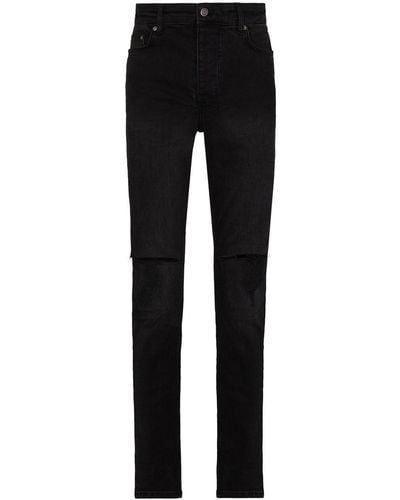 Ksubi Chitch Krow Krushed Slim-fit Jeans - Black