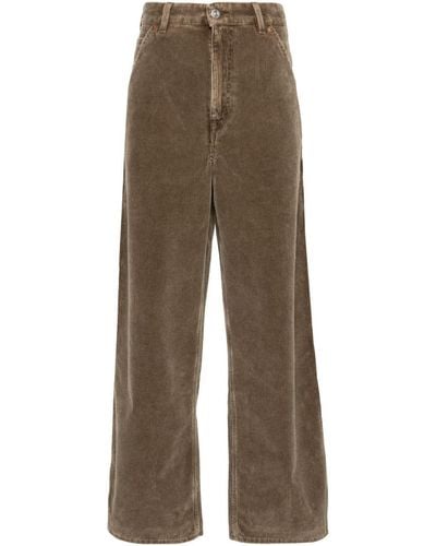Our Legacy Trade High-rise Wide-leg Trousers - Natural
