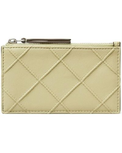 Tory Burch Fleming Soft Leather Cardholder - Natural