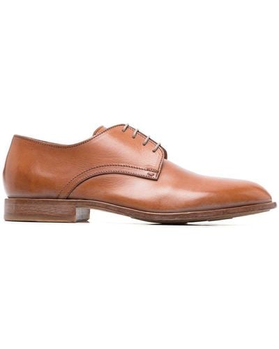 Moma Leather Derby Shoes - Pink