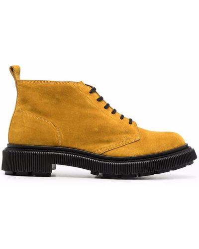 Adieu Ankle Lace-up Boots - Yellow