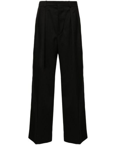Wardrobe NYC Low-waisted Tailored Trousers - Black