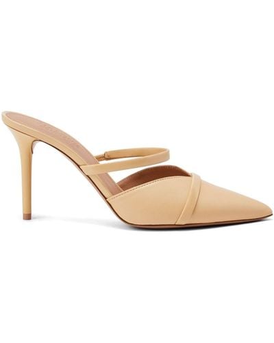 Malone Souliers Frankie 85mm Leather Mules - Natural