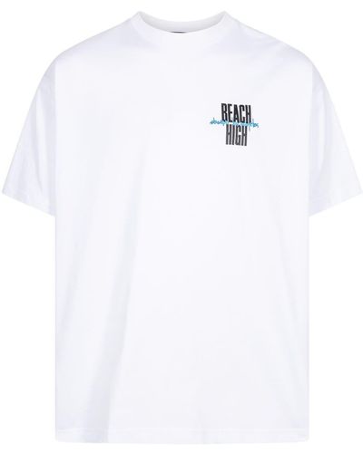 Stampd T-Shirt mit "Beach High"-Print - Weiß