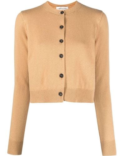 Lamberto Losani Button-up Cashmere Cardigan - Natural