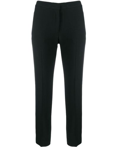 Alexander McQueen Cropped Leg Cigarette Pants - Black