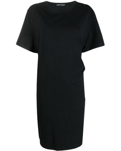 Barena Short-sleeve Cotton Dress - Black