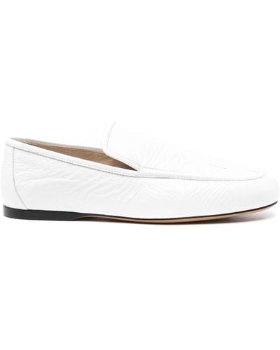 Khaite Alessia Leather Loafers - White