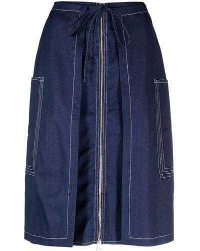 Sunnei Cargo Denim Skirt - Blue