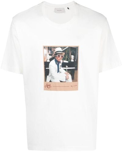 Limitato T-Shirt mit Foto-Print - Weiß