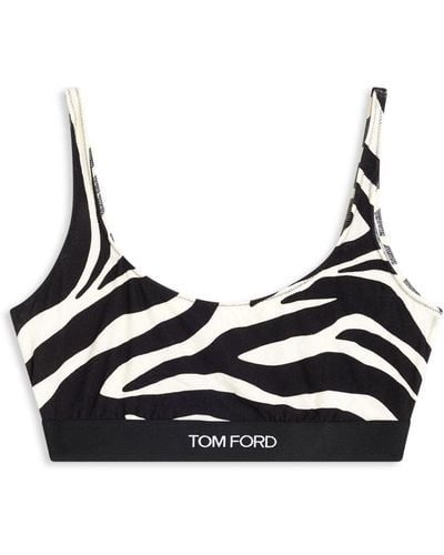 Tom Ford Zebra Bralette - Black