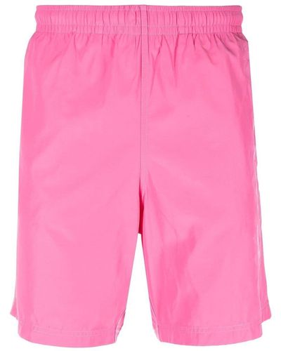 Alexander McQueen Badeshorts mit Logo-Print - Pink