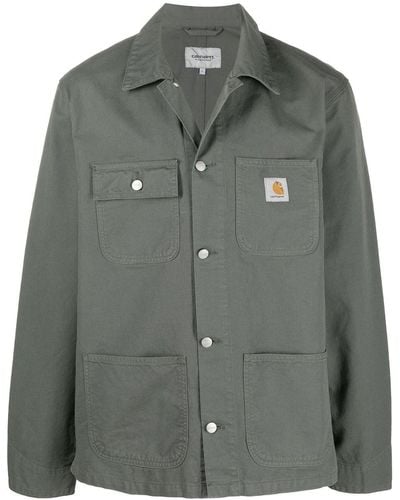 Carhartt ロゴパッチ シャツジャケット - グリーン