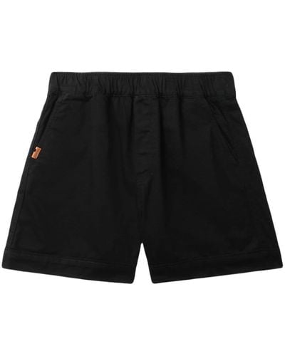 Chocoolate Logo-patch Cotton Shorts - Black